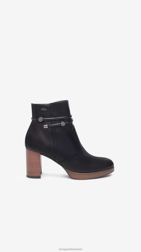NeroGiardini Women Art. I308246D leather ankle boots Nero N8HP4142
