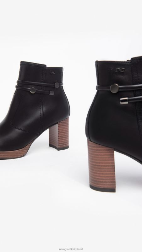 NeroGiardini Women Art. I308246D leather ankle boots Nero N8HP4142