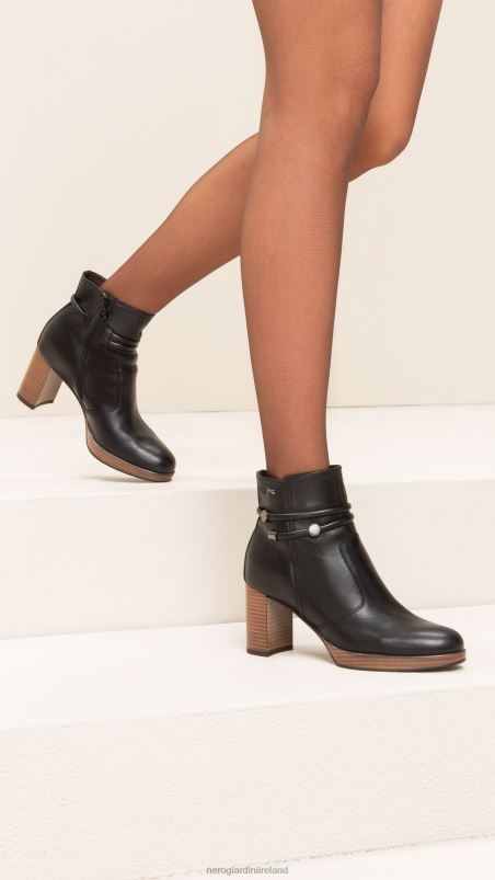 NeroGiardini Women Art. I308246D leather ankle boots Nero N8HP4142