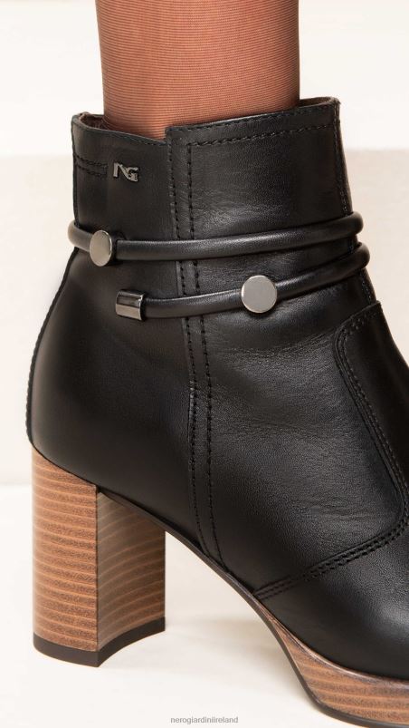 NeroGiardini Women Art. I308246D leather ankle boots Nero N8HP4142