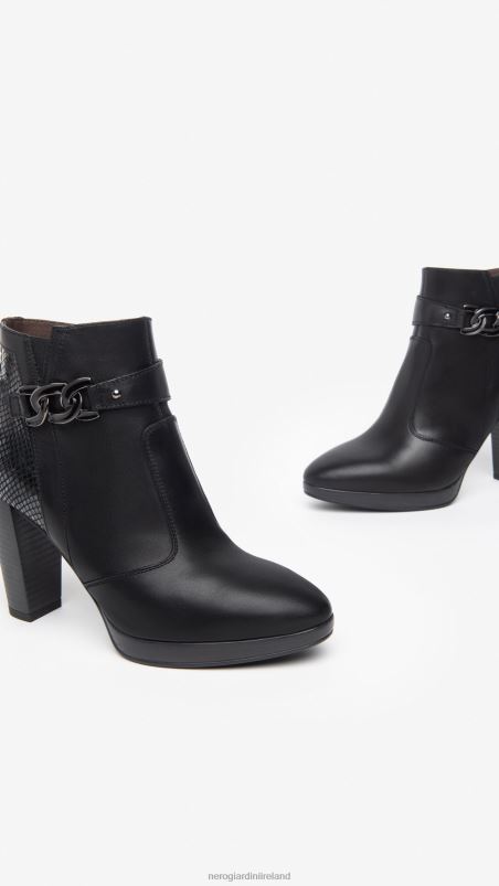 NeroGiardini Women Art. I308250D leather ankle boots Nero N8HP4149