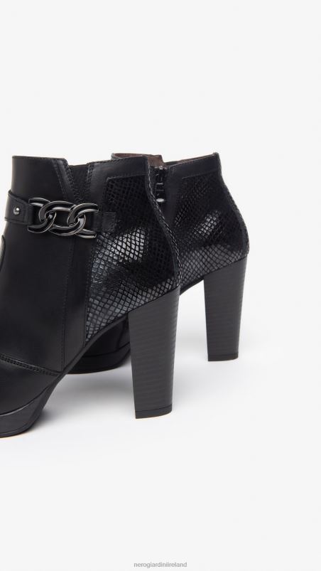 NeroGiardini Women Art. I308250D leather ankle boots Nero N8HP4149