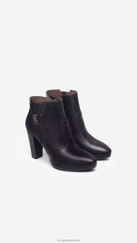 NeroGiardini Women Art. I308253D leather ankle boots Nero N8HP4143