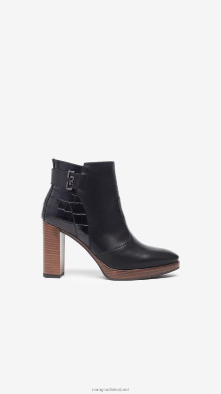 NeroGiardini Women Art. I308262D leather ankle boots Nero N8HP4148