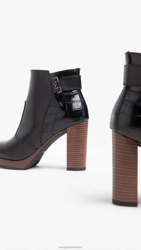 NeroGiardini Women Art. I308262D leather ankle boots Nero N8HP4148