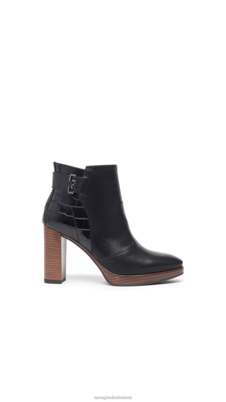 NeroGiardini Women Art. I308262D leather ankle boots Nero N8HP4148