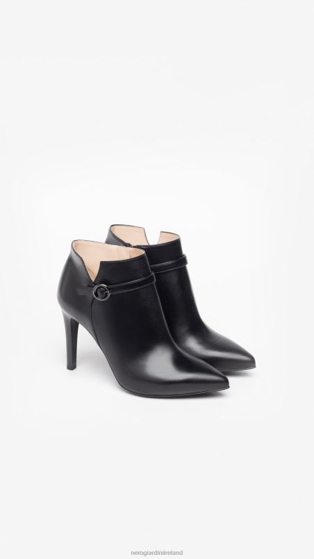 NeroGiardini Women Art. I308612DE leather ankle boots Nero N8HP4160
