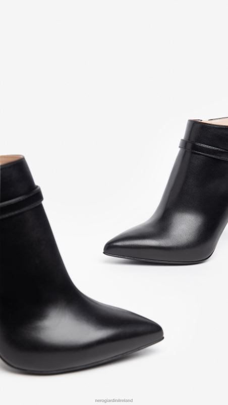 NeroGiardini Women Art. I308612DE leather ankle boots Nero N8HP4160