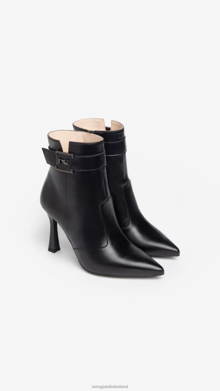 NeroGiardini Women Art. I308645DE leather ankle boots Nero N8HP4159