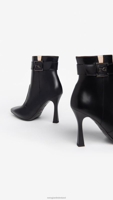 NeroGiardini Women Art. I308645DE leather ankle boots Nero N8HP4159