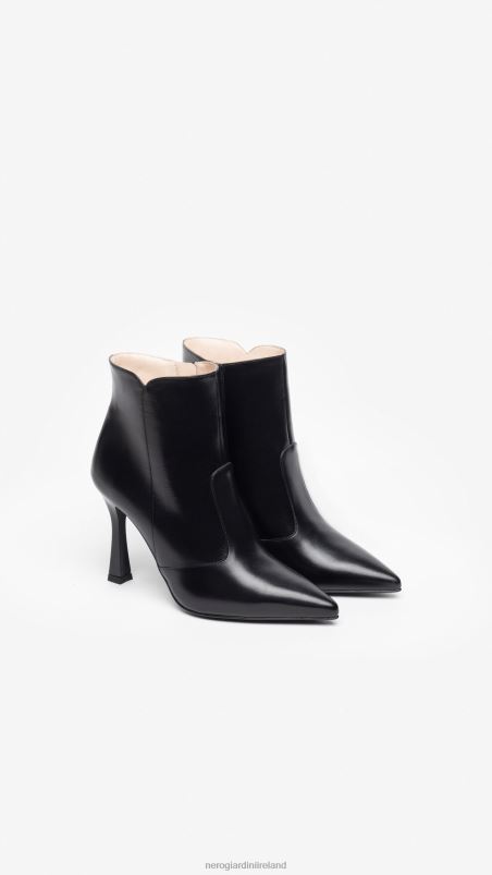 NeroGiardini Women Art. I308646DE leather ankle boots Nero N8HP4154