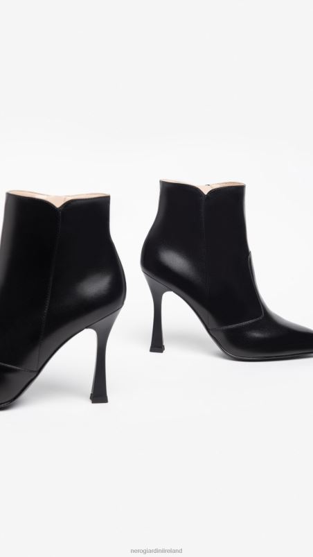 NeroGiardini Women Art. I308646DE leather ankle boots Nero N8HP4154