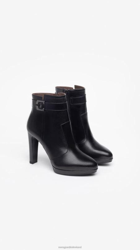 NeroGiardini Women Art. I308710DE leather ankle boots Nero N8HP4176