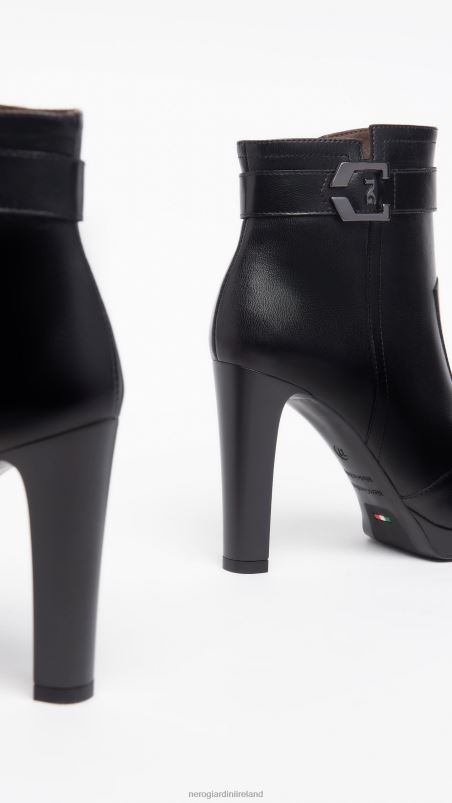 NeroGiardini Women Art. I308710DE leather ankle boots Nero N8HP4176