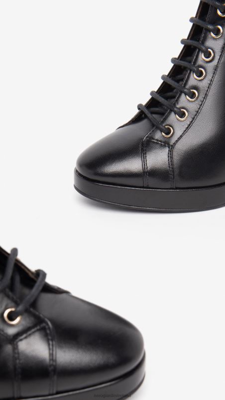 NeroGiardini Women Art. I308720DE leather ankle boots Nero N8HP4184