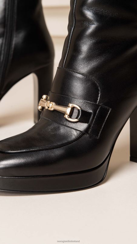 NeroGiardini Women Art. I308721DE leather ankle boots Nero N8HP4179