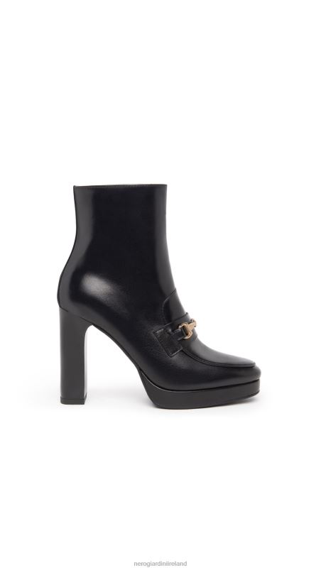 NeroGiardini Women Art. I308721DE leather ankle boots Nero N8HP4179