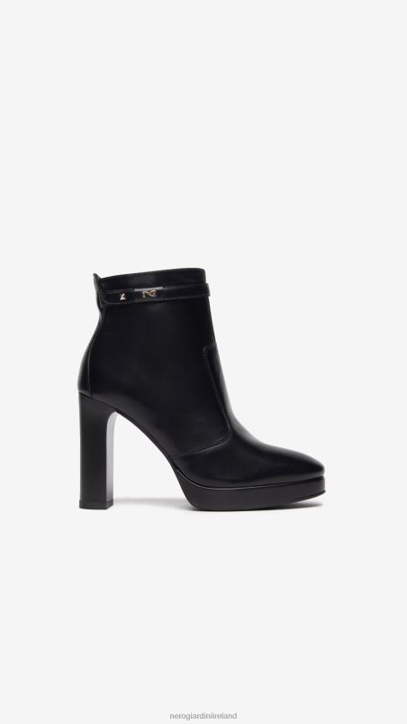 NeroGiardini Women Art. I308722DE leather ankle boots Nero N8HP4177
