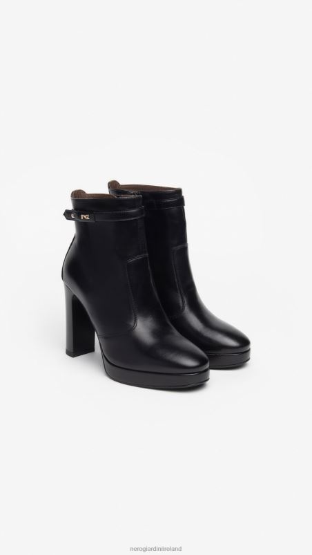 NeroGiardini Women Art. I308722DE leather ankle boots Nero N8HP4177