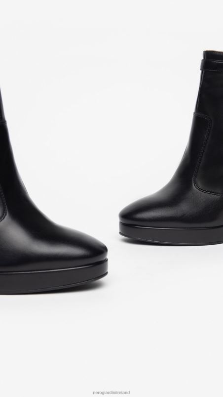 NeroGiardini Women Art. I308722DE leather ankle boots Nero N8HP4177