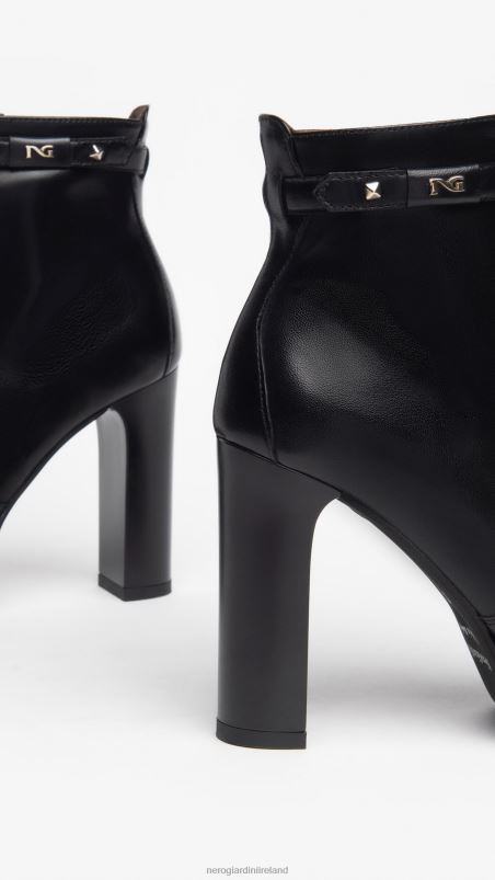NeroGiardini Women Art. I308722DE leather ankle boots Nero N8HP4177