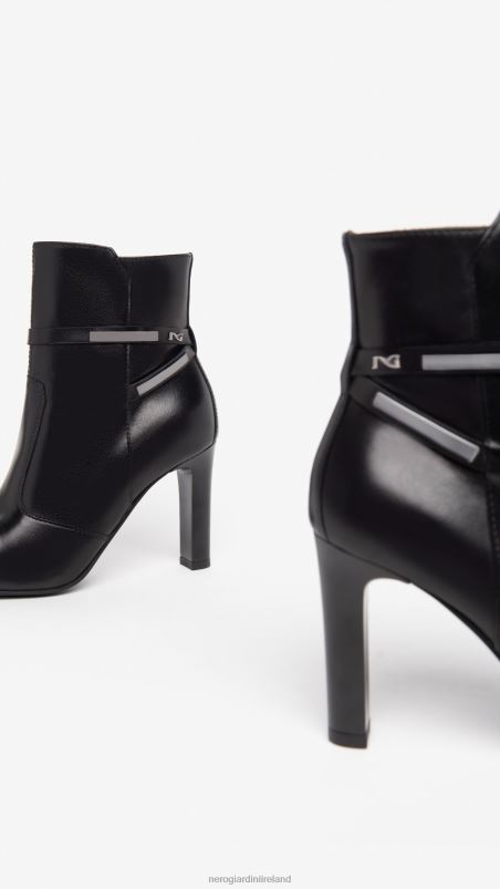 NeroGiardini Women Art. I308742DE leather ankle boots Nero N8HP4178