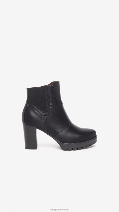 NeroGiardini Women Art. I308970D leather ankle boots Nero N8HP4172