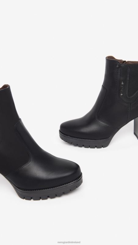NeroGiardini Women Art. I308970D leather ankle boots Nero N8HP4172
