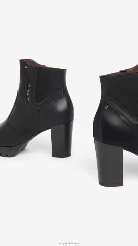 NeroGiardini Women Art. I308970D leather ankle boots Nero N8HP4172