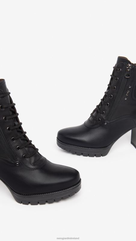 NeroGiardini Women Art. I308971D leather ankle boots Nero N8HP4175
