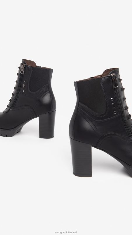 NeroGiardini Women Art. I308971D leather ankle boots Nero N8HP4175
