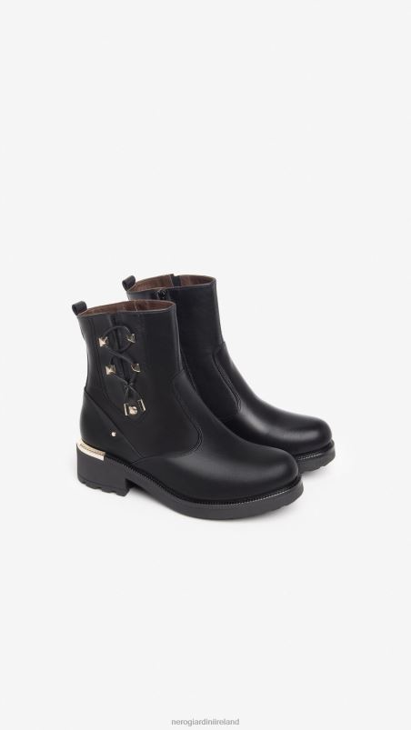 NeroGiardini Women Art. I308993D leather ankle boots Nero N8HP4196