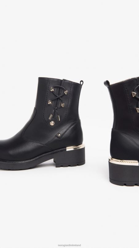 NeroGiardini Women Art. I308993D leather ankle boots Nero N8HP4196