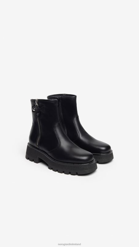 NeroGiardini Women Art. I309031D leather ankle boots Nero N8HP4198