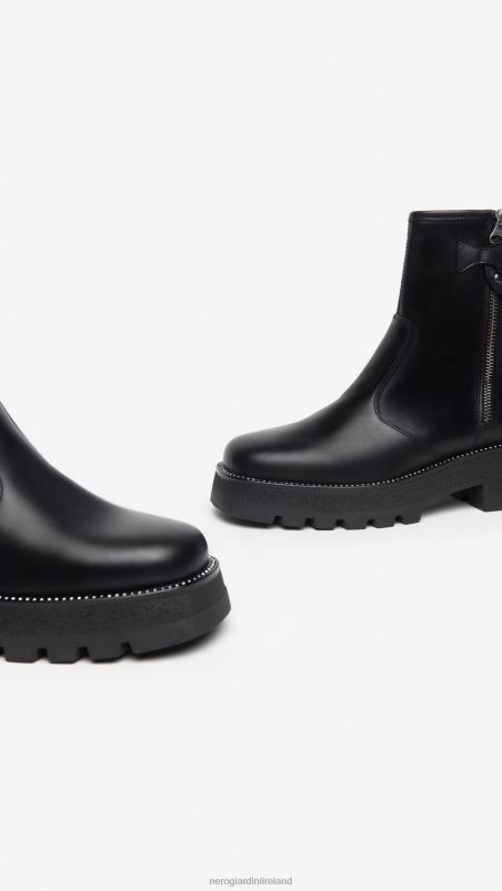 NeroGiardini Women Art. I309031D leather ankle boots Nero N8HP4198