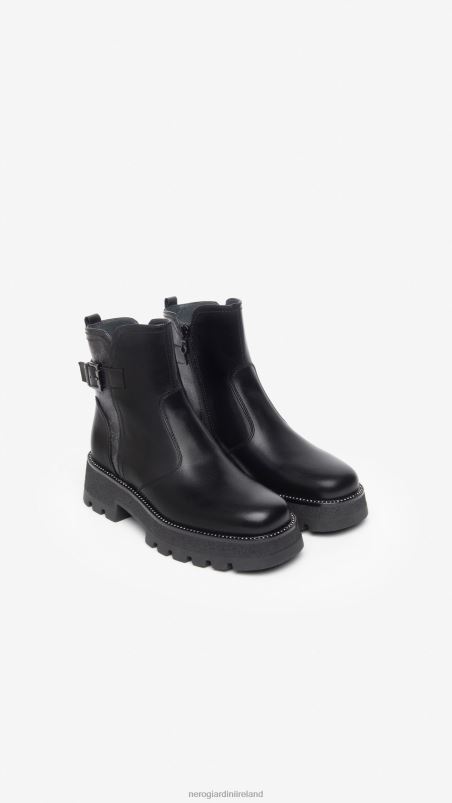 NeroGiardini Women Art. I309035D leather ankle boots Nero N8HP4202