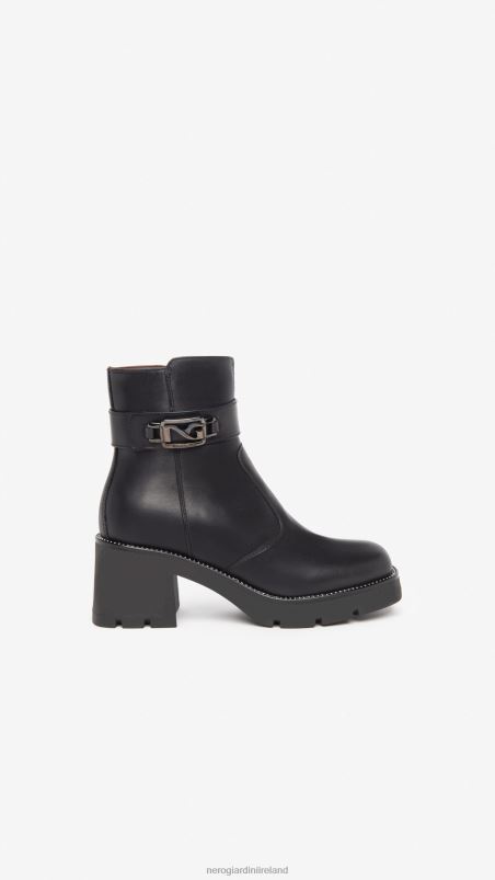 NeroGiardini Women Art. I309040D leather ankle boots Nero N8HP4195