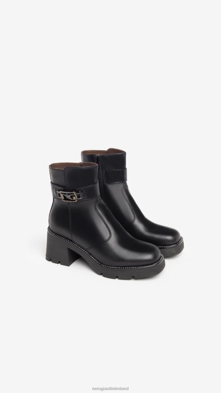 NeroGiardini Women Art. I309040D leather ankle boots Nero N8HP4195
