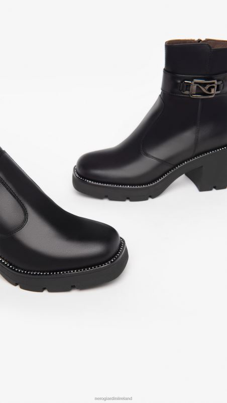 NeroGiardini Women Art. I309040D leather ankle boots Nero N8HP4195