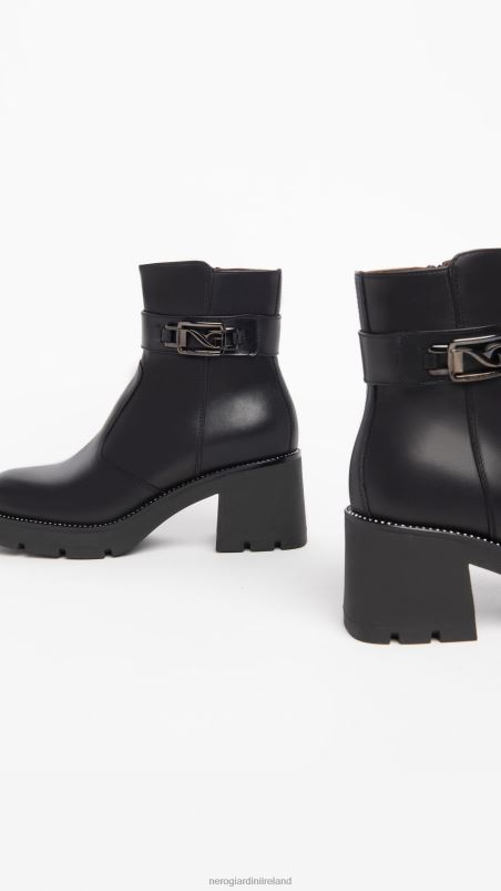NeroGiardini Women Art. I309040D leather ankle boots Nero N8HP4195