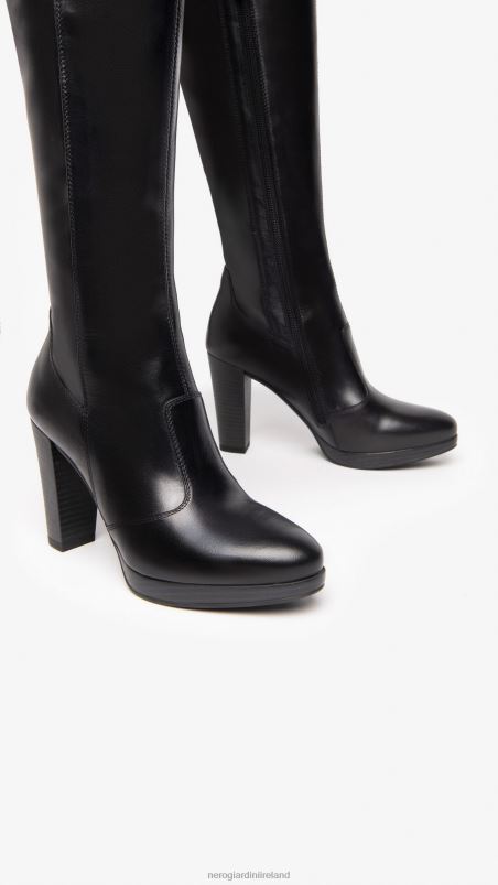 NeroGiardini Women Art. I205742D leather boots Nero N8HP4267