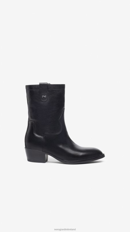 NeroGiardini Women Art. I308280D leather ankle boots Nero N8HP4188