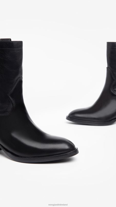 NeroGiardini Women Art. I308280D leather ankle boots Nero N8HP4188