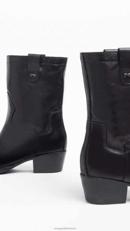 NeroGiardini Women Art. I308280D leather ankle boots Nero N8HP4188