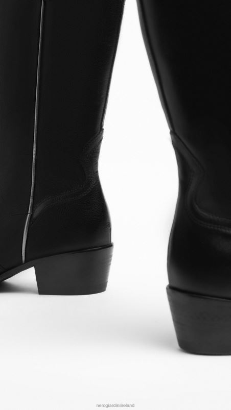 NeroGiardini Women Art. I308282D leather boots Nero N8HP4231