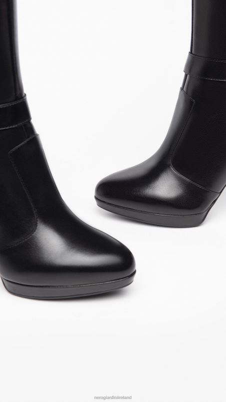 NeroGiardini Women Art. I308711DE leather boots Nero N8HP4254
