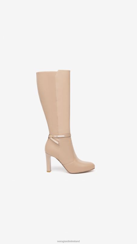 NeroGiardini Women Art. I308745DE leather boots Tortora N8HP4273