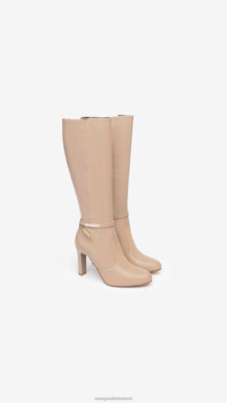 NeroGiardini Women Art. I308745DE leather boots Tortora N8HP4273