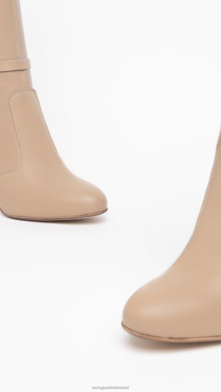 NeroGiardini Women Art. I308745DE leather boots Tortora N8HP4273