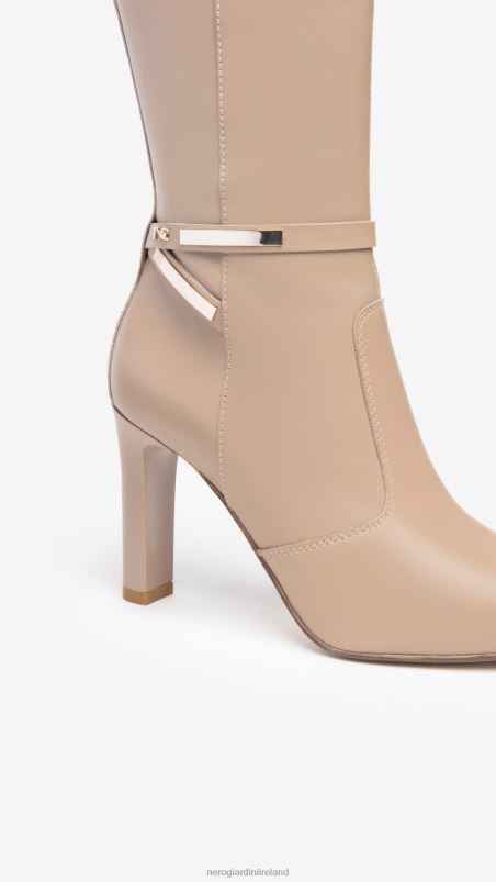 NeroGiardini Women Art. I308745DE leather boots Tortora N8HP4273